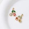 Brass Micro Pave Cubic Zirconia Pendants PW-WG02DBD-01-1