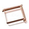 Alloy Open Back Bezel Pendants PALLOY-I223-08RG-2