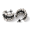 Ion Plating(IP) 304 Stainless Steel Stud Earrings for Women EJEW-L287-040EBP-2