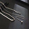 Luxury Stainless Steel Imitation Pearl Beaded Necklace for Daily Unisex Wear PC8585-1
