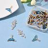 50Pcs 2 Style Alloy Enamel Pendants ENAM-LS0001-10LG-6