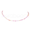 Glass Seed Beaded Necklace NJEW-JN04360-4