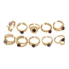 304 Stainless Steel Adjustable Open Cuff Rings RJEW-A071-02B-G-4