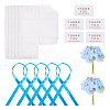 Clear PVC Candy Gift Packaging Boxes with Ribbon & Artificial Flower CON-TAC0001-20B-2