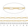Rack Plating Oval Brass Curb Chains CHC-A010-01G-07-2
