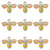 Alloy Enamel Pendants X1-ENAM-S121-174C-RS-1
