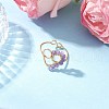 Natural Amethyst Cuff Rings RJEW-TA00206-01-1