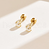 Gold Plated Cute Yellow Earrings for Simple and Elegant Look SB8597-1