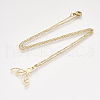 201 Stainless Steel Pendant Necklaces NJEW-T009-JN075-2-45-2