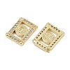 Brass Micro Pave Cubic Zirconia Pendants KK-S526-05G-B-2