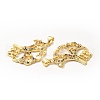 Brass Micro Pave Cubic Zirconia Pendants KK-H441-37LG-3