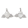 Natural Quartz Crystal Pendants G-P492-02P-22-4