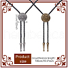 ANATTASOUL 2Pcs 2 Colors PU Leather Bolo Tie NJEW-AN0001-61-2