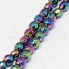 Electroplate Non-magnetic Synthetic Hematite Beads Strands G-J169B-3mm-05-3