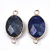 Natural Lapis Lazuli  Links Connectors G-N326-44C-2