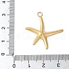 304 Stainless Steel Pendants STAS-G353-03G-04-3