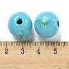 Natural Wood European Beads WOOD-S059-01M-3