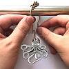 SUPERFINDINGS 12Pcs Iron Shower Curtain Rings for Bathroom AJEW-FH0003-37AS-4