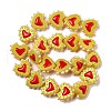 Handmade Lampwork Bumpy Beads Heart LAMP-V001-07H-2