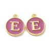 Golden Plated Alloy Enamel Charms ENAM-XCP0001-13E-1