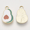 Light Gold Plated Alloy Pendants ENAM-T009-22-2