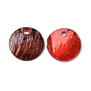 Spray Painted Natural Akoya Shell Charms SHEL-F007-15A-3