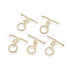 Brass Toggle Clasps KK-T063-010-NF-2