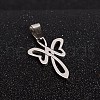 Tarnish Resistant 201 Stainless Steel Angel Pendants STAS-I032-004-1