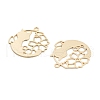 Long-Lasting Plated Brass Pendants KK-K336-48KCG-2