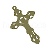 Tibetan Style Alloy Pendants TIBEP-S298-011AB-FF-2