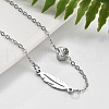 201 Stainless Steel Cable Chain Bracelets BJEW-H205-01E-P-2