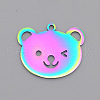 Ion Plating(IP) 201 Stainless Steel Pendants STAS-S105-LA488-1