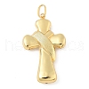 Cross Brass Big Pendants KK-M327-07C-G-1