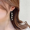 Alloy Rhinestone Dangle Earrings FS-WG75843-01-4