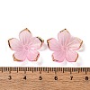 Transparent Acrylic Bead Caps TACR-P011-03B-3