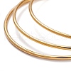 3Pcs Women's Simple Fashion PVD Vacuum Plating 304 Stainless Steel Stackable Buddhist Bangles BJEW-O182-11G-3