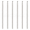 Stainless Steel Curb Chain Necklaces for Men Women NJEW-TAC0001-018-2
