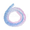 Transparent Painted Glass Beads Strands X1-DGLA-A034-T2mm-A08-5