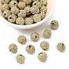 Alloy Rhinestone Beads RB-A034-10mm-A01G-1