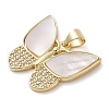 Brass Micro Pave Clear Cubic Zirconia Pendants KK-I712-53A-G-2