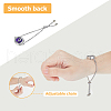 FIBLOOM 2Sets 2 Styles 316 Surgical Stainless Steel Rhinestone Diffuser Locket Slider Bracelets BJEW-FI0001-84A-5