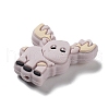 Elk Food Grade Eco-Friendly Silicone Focal Beads SIL-D004-01B-02-2