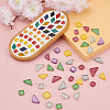 Glitter Glass Cabochons GLAA-FH0001-02A-8
