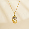 Fashionable Brass Necklace with Cubic Zirconia TB0672-2-2