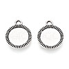 Tibetan Style Alloy Pendant Cabochon Settings PALLOY-N178-01AS-1