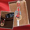 SUPERFINDINGS 2Pcs 2 Colors Brass Coins Pendant Decorations HJEW-FH0001-14-6