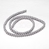 Electroplate Non-magnetic Synthetic Hematite Beads Strands G-P194-01-4mm-3