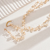 Plastic Imitation Pearl Beads Multilayer Bracelets & Necklaces Sets WM2315-1