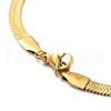 Ion Plating(IP) 304 Stainless Steel Herringbone Chain Necklace for Men Women X-NJEW-E076-04C-G-3