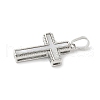 Brass Pave Natural White Shell Pendants KK-S522-01A-P-2